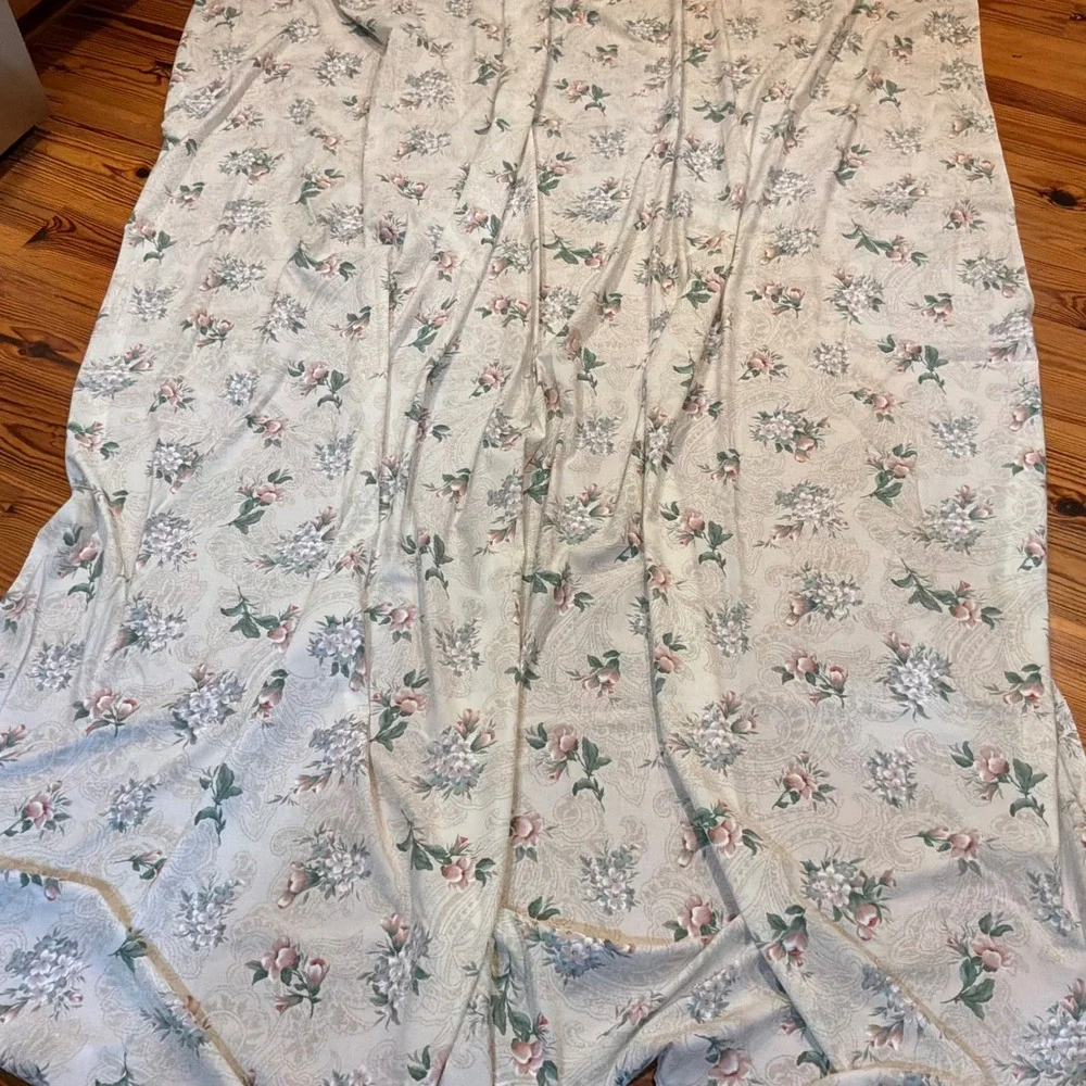 Vintage Cannon Royal Family Double Sheet Set Floral Paisley Pink Blue 4pc USA